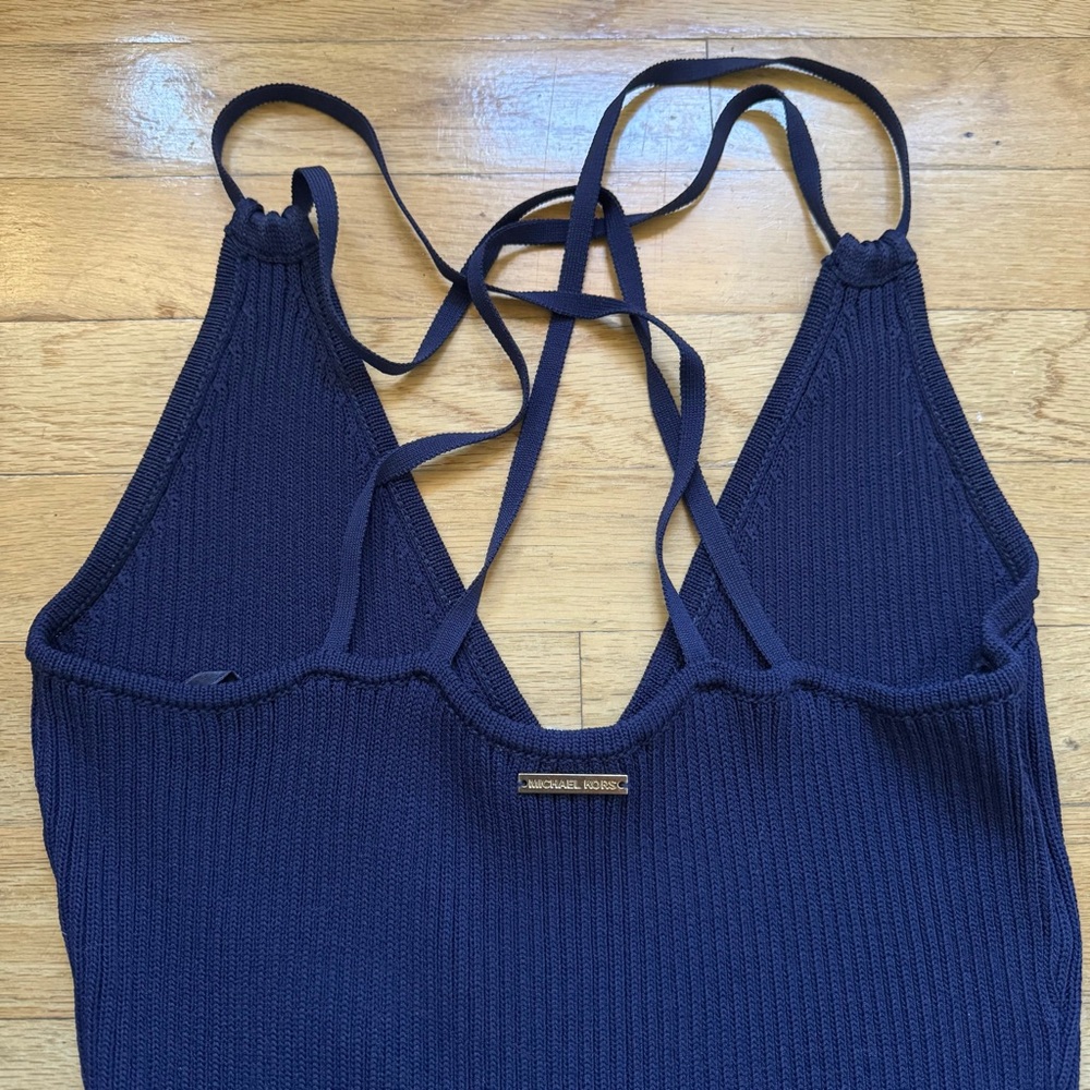 Michael Kors Navy Backless Dress - Picture 7 of 8